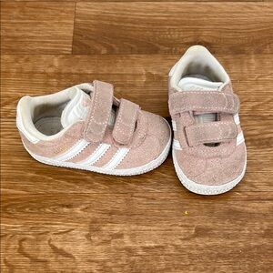 Adidas Gazelle Baby Pink Suede Sneakers Size 4